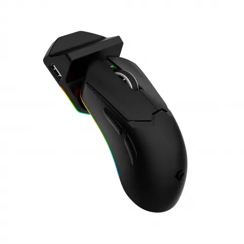Tracker Pro RGB Kablosuz2.4Ghz+Bluetooth+Kablolu+Dock Şarj İstasyonlu 69gr 1KHz 12000DPI OyuncuMouse