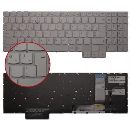 Lenovo V222820CK2-TR Klavye Işıklı (Beyaz TR)