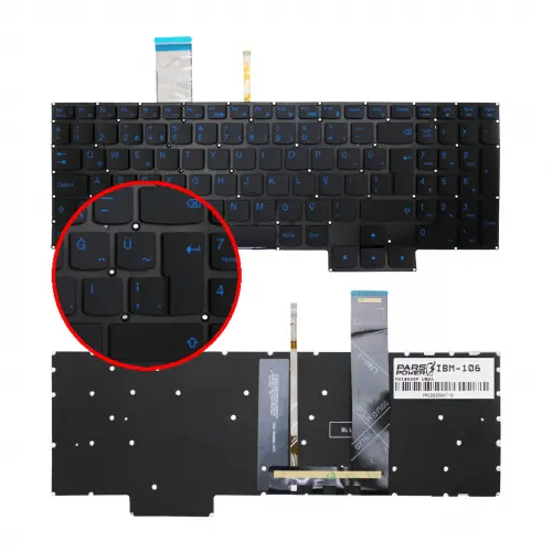 Lenovo Legion Pro 5i 83DF Klavye Işıklı (Siyah TR)