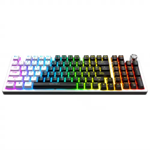 Gameagle Diablo RGB Kablolu TR Layout Mekanik Oyuncu Klavyesi Siyah - Beyaz