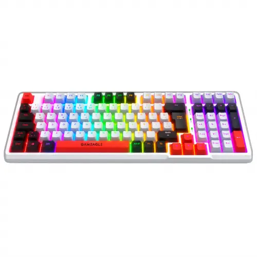 Gameagle Troya RGB Kablosuz 3 Mod TR Layout Mekanik Oyuncu Klavyesi Mix V1