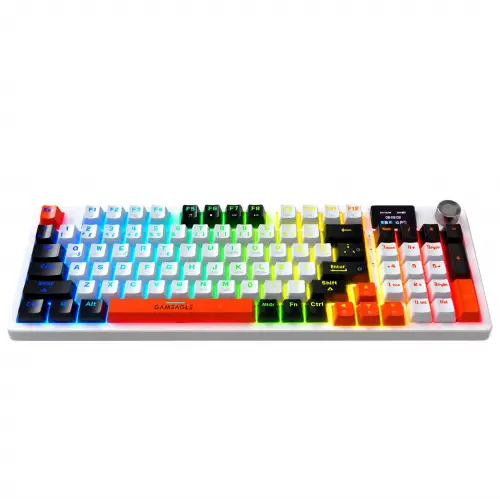 Gameagle Vision Prime Rgb Kablosuz 3 Mod LCD Ekran TR Layout Mekanik Oyuncu Klavyesi Mix V1