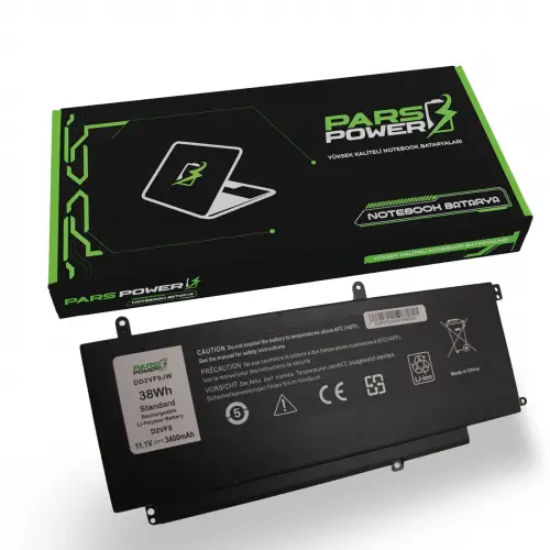 Dell Inspiron 7547, 7548, 0PXR51, D2VF9 Batarya - Pil (Pars Power)