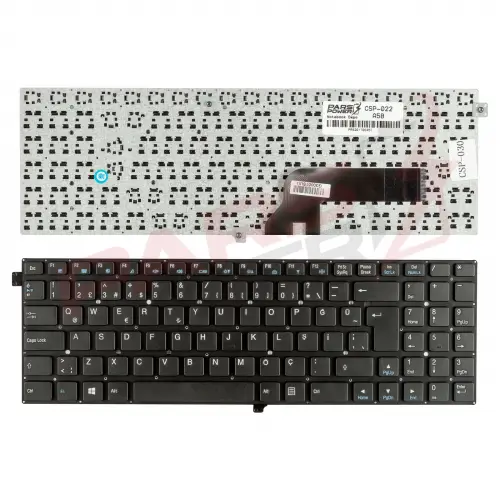 Clevo W55EU Notebook Klavye (Siyah TR)