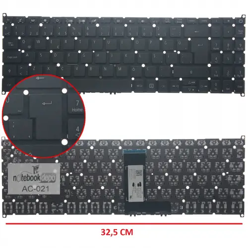 Acer Aspire 3 A115-32 Serisi N20C5 Klavye (Siyah TR)