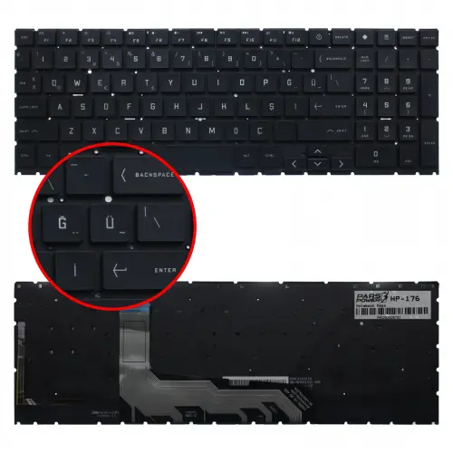 Hp OMEN Gaming 16-am Serisi Klavye Işıklı (Siyah TR)