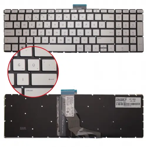 HP Pavilion PK132044A18 Notebook Klavye Işıklı (Gümüş TR)