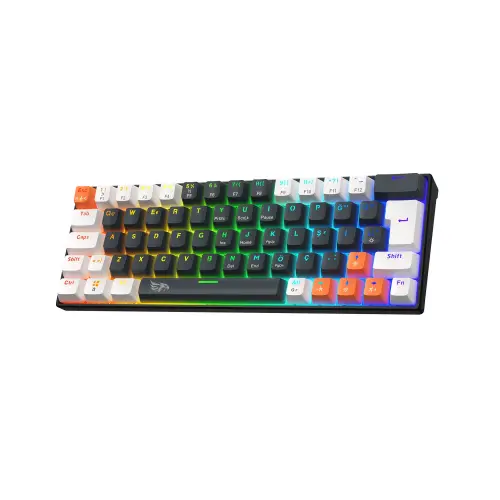 Gameagle Neopulse Rainbow Kablolu TR Layout Mekanik Oyuncu Klavyesi Blue Switch Siyah