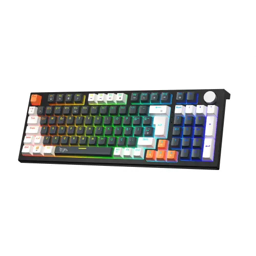 Gameagle Strike Plus Rainbow Kablolu TR Layout Mekanik Oyuncu Klavyesi Blue Switch Siyah