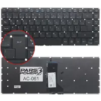 Acer Aspire E5-491G Notebook Klavye Işıklı (Siyah TR)
