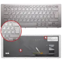 Sony Vaio SVF15N1X2R, SVF15N1Y2E Klavye Işıklı (Gümüş TR)