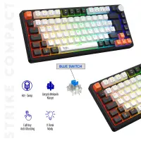 Gameagle Strike Compact MK-82X2ABB Mekanik Işıklı Gamer Klavye