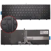 Dell SN8234, P39F, P40F Notebook Klavye Işıklı (Siyah TR)
