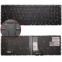 Acer Aspire NX.MVMEY.012, NX.MVMEY.016 Notebook Klavye Işıklı (Siyah TR)