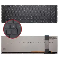 Asus N550JV-DB72T, Q550LF-BBI7T07 Klavye Işıklı (Siyah TR)