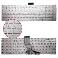 HP Pavilion 15-aw, 15-aw000, 15-aw100 Notebook Klavye Küçük Enter (Gümüş TR)