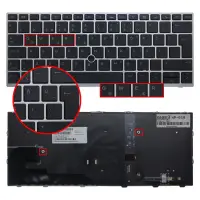 HP Elitebook 830 G5, 735 G5, 730 G5 Klavye Işıklı (Siyah TR)