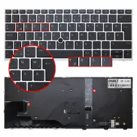 HP Elitebook 830 G5, 735 G5, 730 G5 Klavye Işıklı (Siyah TR)