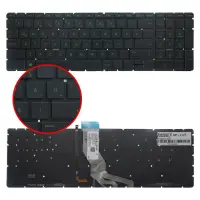Hp Pavilion 15-cd015nt, 15-cd016nt Notebook Klavye Işıklı (Siyah TR)