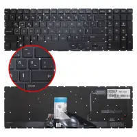HP OMEN 15-dc1011nt (6QB35EA) Klavye Işıklı (Siyah TR)