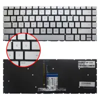 HP 14s-DQ Serisi Klavye Işıklı (Gümüş TR)