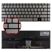 Hp M22197-001, M22197-141 Klavye Işıklı (Gümüş TR)