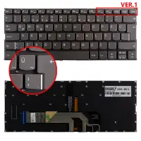 Lenovo Yoga S740-14IIL Type 81RT Klavye Işıklı (Füme TR)