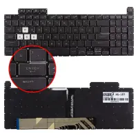 Asus Tuf Gaming A17 FA707, FA707RC, FA707RE Klavye RGB Işıklı (Siyah TR)