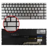 HP Pavilion Aero 13-be Serisi 13-be0xxx Klavye Işıklı (Gümüş TR)