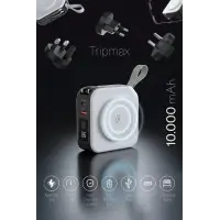 Pars Power Tripmax PRS-M001B Gan Adaptörlü Power Bank (Beyaz)