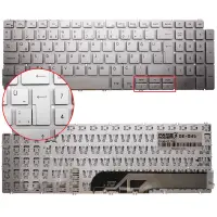 Dell G15 5510 P105F, P105F00 Klavye Işıklı (Gümüş TR)