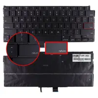 Apple MacBook Air A2337 Emc2598 Klavye Işıklı (Siyah US)
