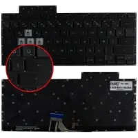 Asus TUF516PR Notebook Klavye Işıklı (Siyah TR)