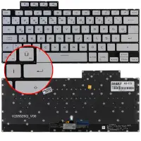 Asus ROG Zephyrus G14 V205526Q_V00 Klavye Işıklı (Beyaz TR)