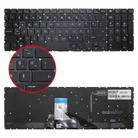 HP OMEN 15-dc0013nt Klavye Işıklı (Siyah TR)