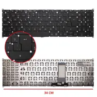 Acer Aspire A715-54G Serisi Klavye (Siyah TR)