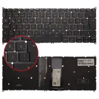 Acer Swift 1 SF114-32 Serisi N17W6 Klavye Işıklı (Siyah TR)