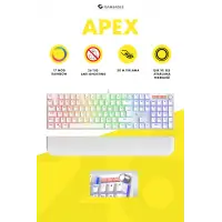 Apex Rainbow 11Mod Aydınlatma Kablolu TR Double Shot Full Anti-Ghosting Mekanik Oyuncu Klavyesi