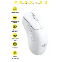 Gameagle PROX-63W Serisi Hafif Kablosuz 3 Mode Oyuncu Gaming Optik Mouse (Beyaz)