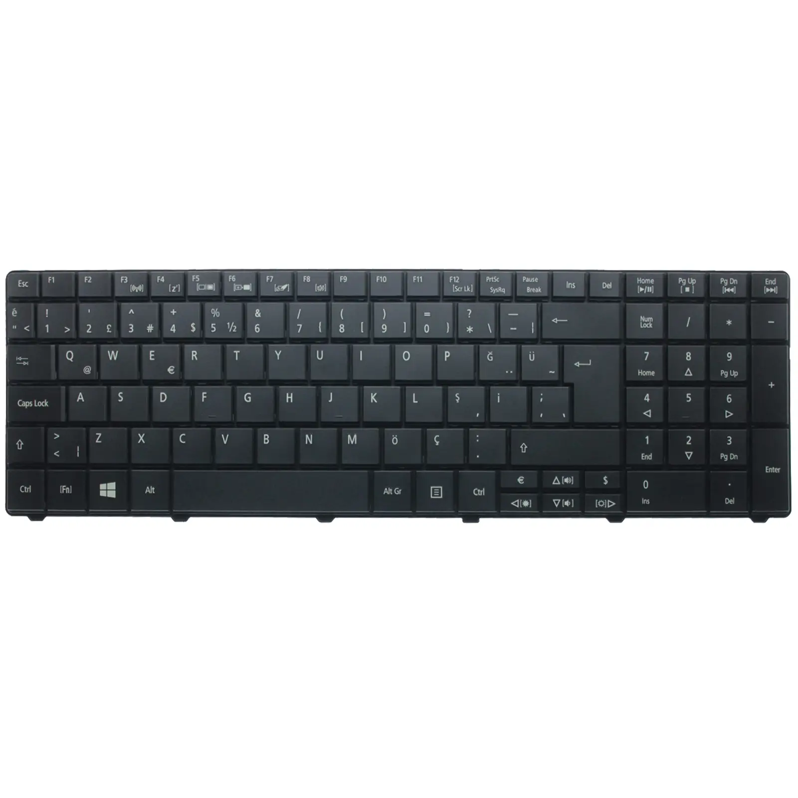 Acer Aspire 7733Z, 7735G, 7736, 7738 Notebook Klavye (Siyah TR