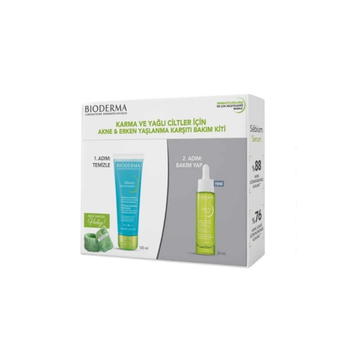 Bioderma Karma ve Yağlı Ciltlere Özel Erken Yaşlanma Karşıtı Bakım Kiti