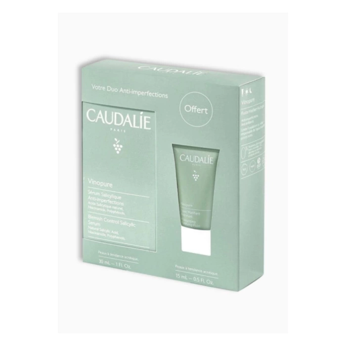 Caudalie Vinopure Set - Vinopure Serum 30 ml + Vinopure Mattifying Fluide 15 ml