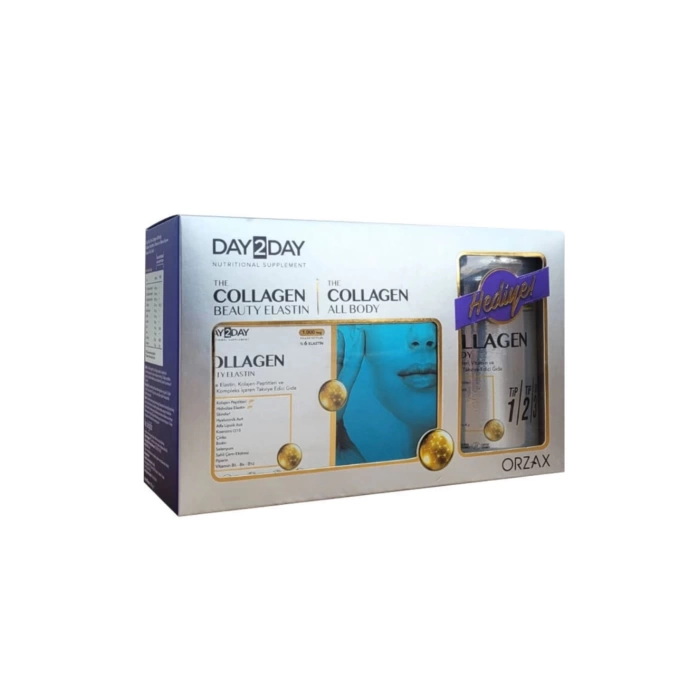 Day2Day Collagen Beauty Elastin 30 Tablet + 10 Doz x10 gr Collagen Body HEDİYE