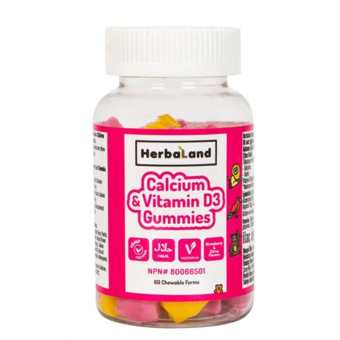 Herbaland Calcium Vitamin D3 Jelibon 60
