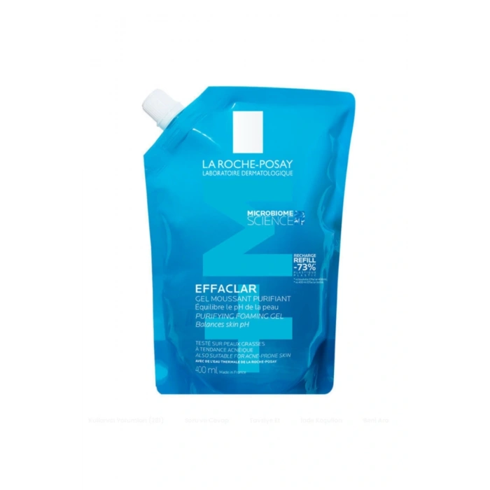 La Roche Posay Effaclar Yağlı Ciltler için Temizleme Jeli 400ml - Refill