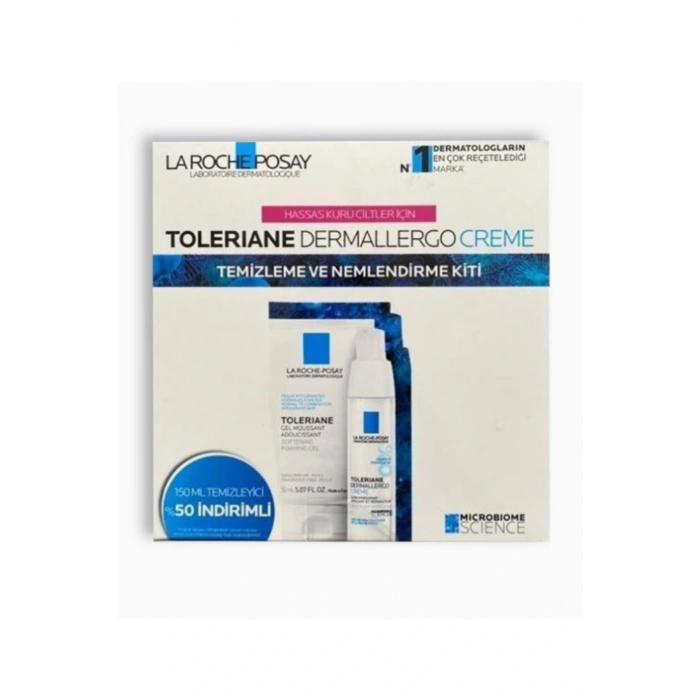 La Roche Posay Toleriane Gel Moussant Adoucissant 150 ml + Toleriane Dermallergo Creme 40 ml