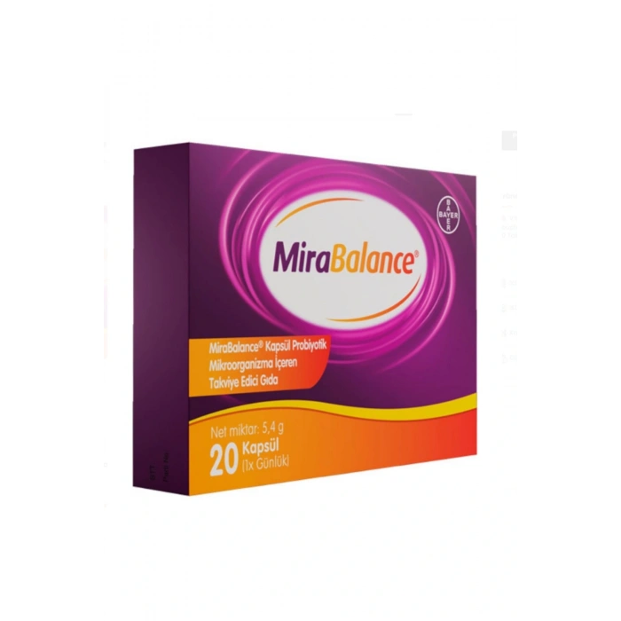 Mirabalance Probiyotik İçeren Takviye Edici Gıda 20 Kapsül