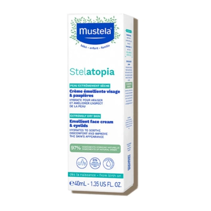 Mustela Stelatopia Emollient Face Cream Yüz Kremi 40 ml