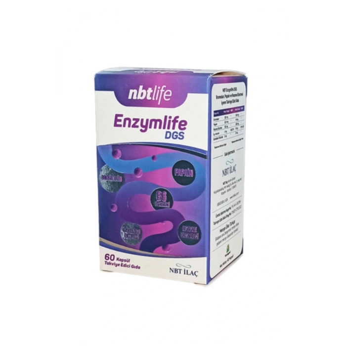 Nbt Life Enzymlife DGS Takviye Edici Gıda 60 Kapsül