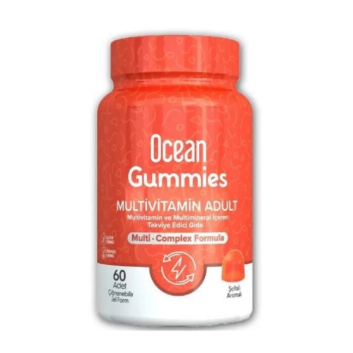 Orzax Ocean Gummies Multivimatimin Adult Takviye Edici Gıda 60 Adet Çiğnenebilir Jel Form